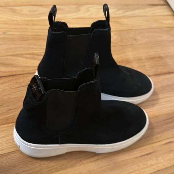 J/Slides Cora Platform Chelsea sneakers pull on Leather High Top size 8.5 - Picture 4 of 9